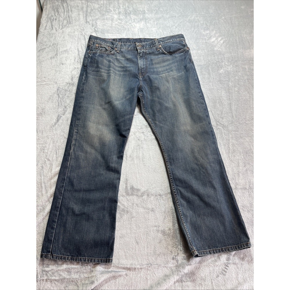 Lucky Brand Dungarees Jeans Men's 38x30 Blue Straight Relaxed